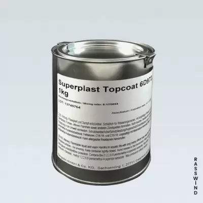 SUPERPLAST TOPCOAT 6D973-3020 (traffic red)