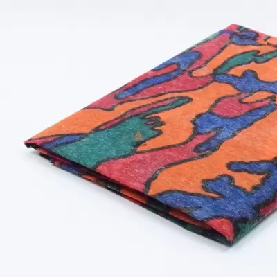 Colored Camouflage Patterned General Purpose Surface Tulle
